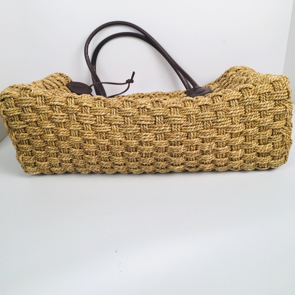 Liz Claiborne Large Straw Beach/Hang-bag Tote - Picture 5 of 8